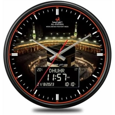 Azan Clock, LED Muslim Prayer Clock, Athan Wall Clock, Read Home/Office/Mosque Digital Azan Clock for Home Decor