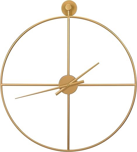 Bdor 24-Inch Metal Decorative Wall Clock - Elegant Timepiece for Home and Office Décor