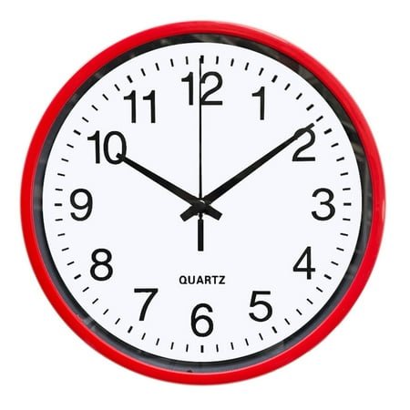 BinKFF Wall Clock Wall Clocks Silent Non-Ticking Battery Operated Large Easy to Read with Stereoscopic Dial Ultra-Quiet Movement Quartz for Office Classroom School Home Kitchen