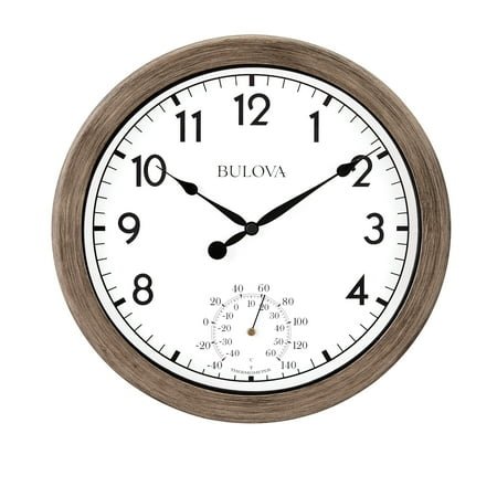 BRAND NEW Bulova Patio Time Wall Clock C4879