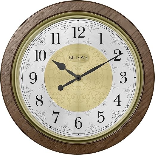 Bulova C4115 Manchester Chiming Wall Clock