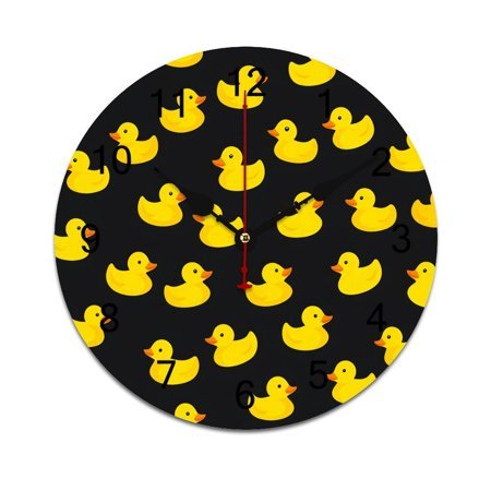 Bunch of Rubber Ducks Bedroom Wall Clock Large Modern Kitchen Dinning Round Living Room Watch Home Decor 10in