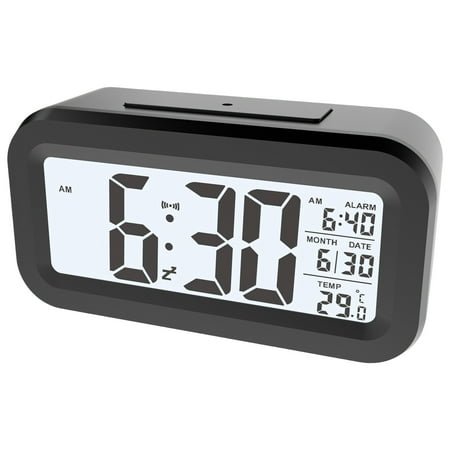 CCOCC Clock Radio,Smart Alarm Clock Radio with Auto Light Sensing,Energy-Saving Clock Radios for Bedroom with Snooze Function