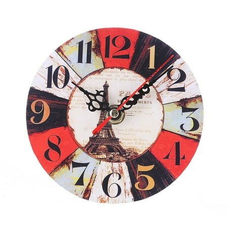 Clearance! Dusknt Clock Clearance Sale! Vintage Style Antique Wood Wall Clock for Home Kitchen Office, Wall Clock