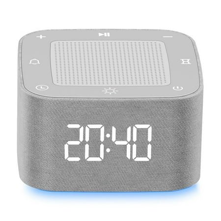 Clearance ! Sound Machine Alarm Clock 32 Soothing Sounds 8 Night Light App Control White Noise Sound Machine with Dimmable Clock Precise Volume Control White Noise Soother for Baby, Adults, Bedrooms