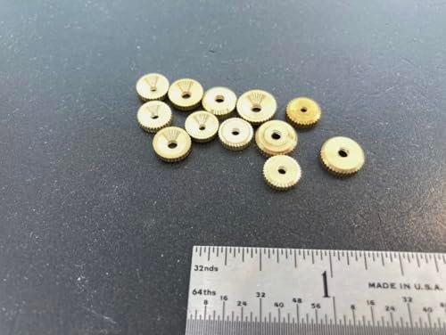 Clock Hand Nut Assortment 12 Pieces Brass Howard Miller Grandfather Hermle Mantel Antique Clock Parts Tools