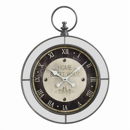 Clocks - 18 Round - Wall Clock - Brown - Mirror - Transitional