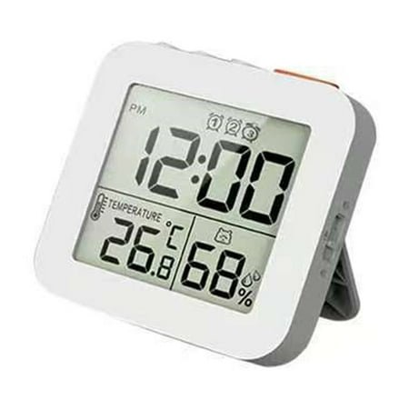 Compacts Folding Alarm Clock 3 Alarms Travel Clock With LCD Display Temperature Humidity Monitor Operated