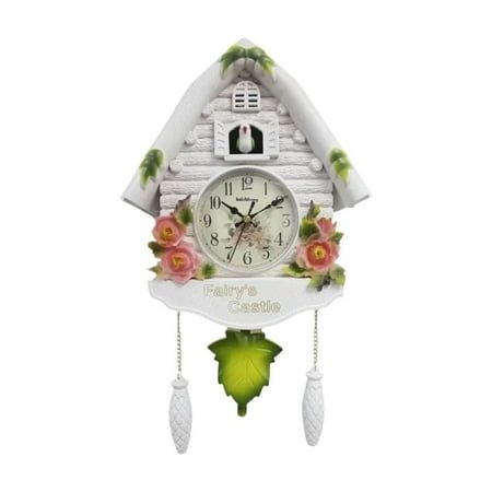Cuckoo Clock Wall Clock Bird House Day Time Hourly Alarm Clocks Pendulum Wall Watch Decorations