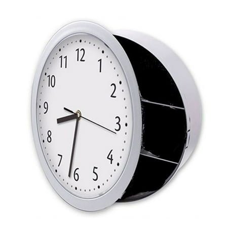 Decorative Wall Clock Box with Hiddens Safe Jewelry and Cash Storage Container Valuables Hideaway Home Decorations