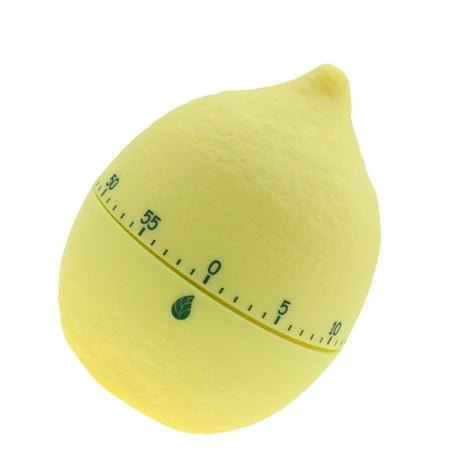 DEMACRIO Countdown Alarm Clock Yellow Lemon Shape 1Pcs 2.4*3In