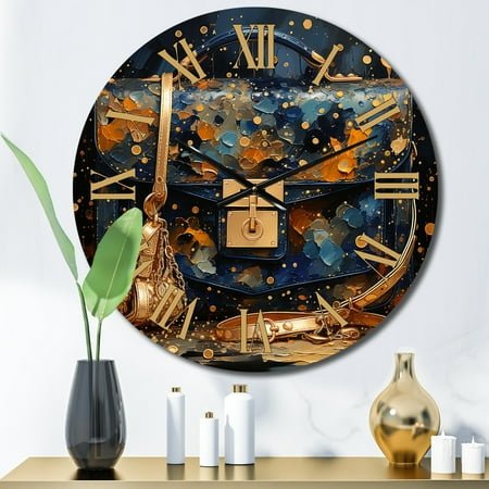 Designart Designer Bad Popart Painting I Fashion Oversized Wall Clock