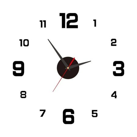 DESIGNICE Wall Clock European Style Living Room Wall Decor Minimalist Large Numbers Modern Wall Clock,527