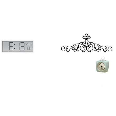 Digital Wall Clock Scroll Art Decor Metal Plaque Large Display for Office Bedroom Classroom Indoor Outdoor