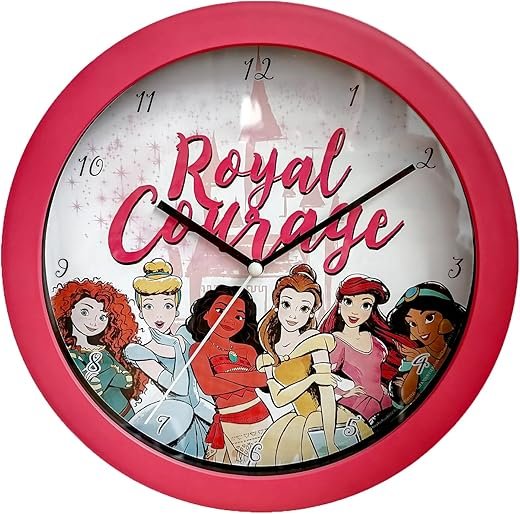Disney Princess Wall Clock Office Home Wall Decor 9.5 Inches