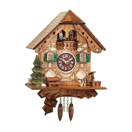 Engstler 8 x 8.25 Brown Analog Traditional Cuckoo Clock, 0188QPT