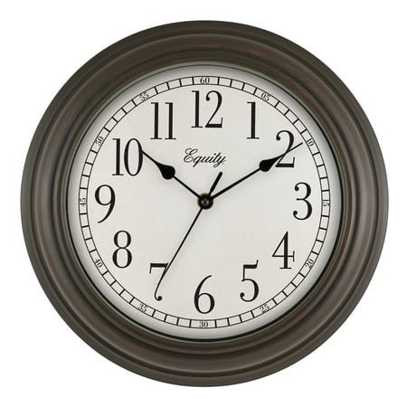Equity 12 Inch Cora Quartz Analog Wall Clock, 20898