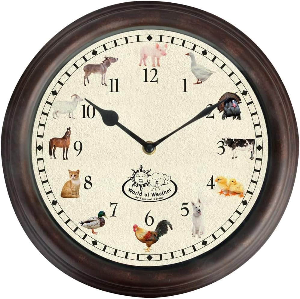 Fallen Fruits Farm Animal Sound Clock, Assorted, One Size