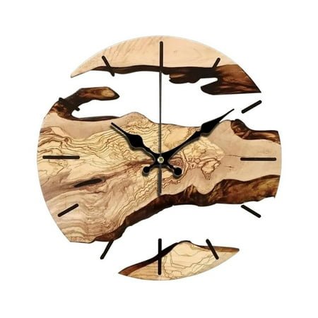 Fashionable 30cm Quiet Wall Clock Grains and Clear Tempering Glass Wall Clock for Stylish Home Aesthetic Decoration