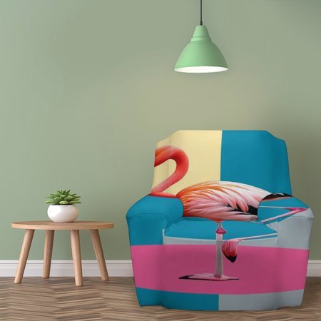 Flamingo Pop Art Print Wall Clock Silent Non-Ticking For Home Office Decor, Decorative Clock Art