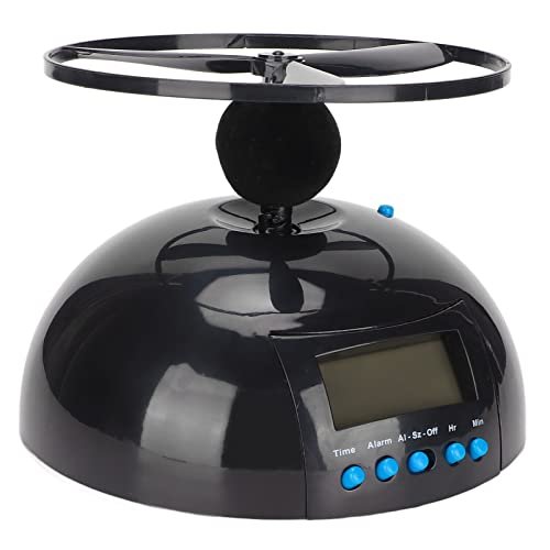 Flying Alarm Clock, Digital LED Alarm Clock Gadget Run Away for Bedrooms Office , Electronic Helicopter Chopper Propeller Clock for Heavy Sleepers Adults
