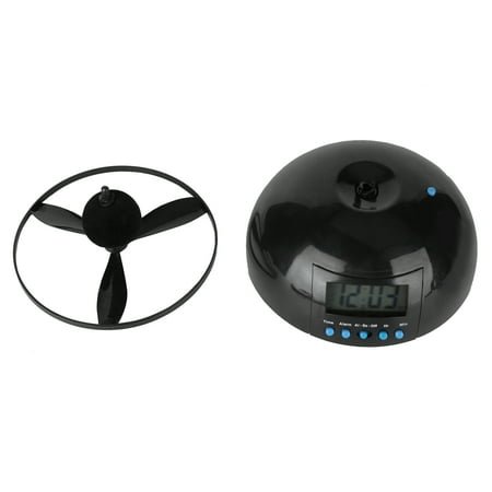 Flying Alarm Clock, Novelty LCD Digital Display With Propeller, Fun For Kids Adults, Wake Up Guarantee