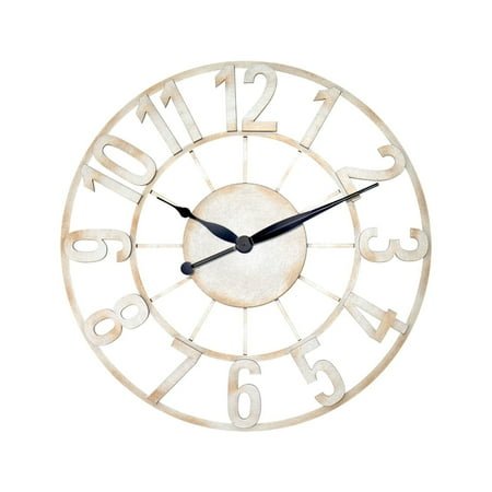 Hermle 24 Silver and Black Round Wall Clock