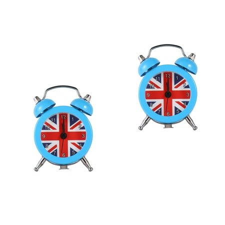 HOMEMAXS 2 Pcs Flip Alarm Clock Radio Easy to Set Attractive Decoration