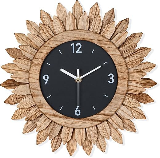 Best Wooden Sunburst Wall Clocks