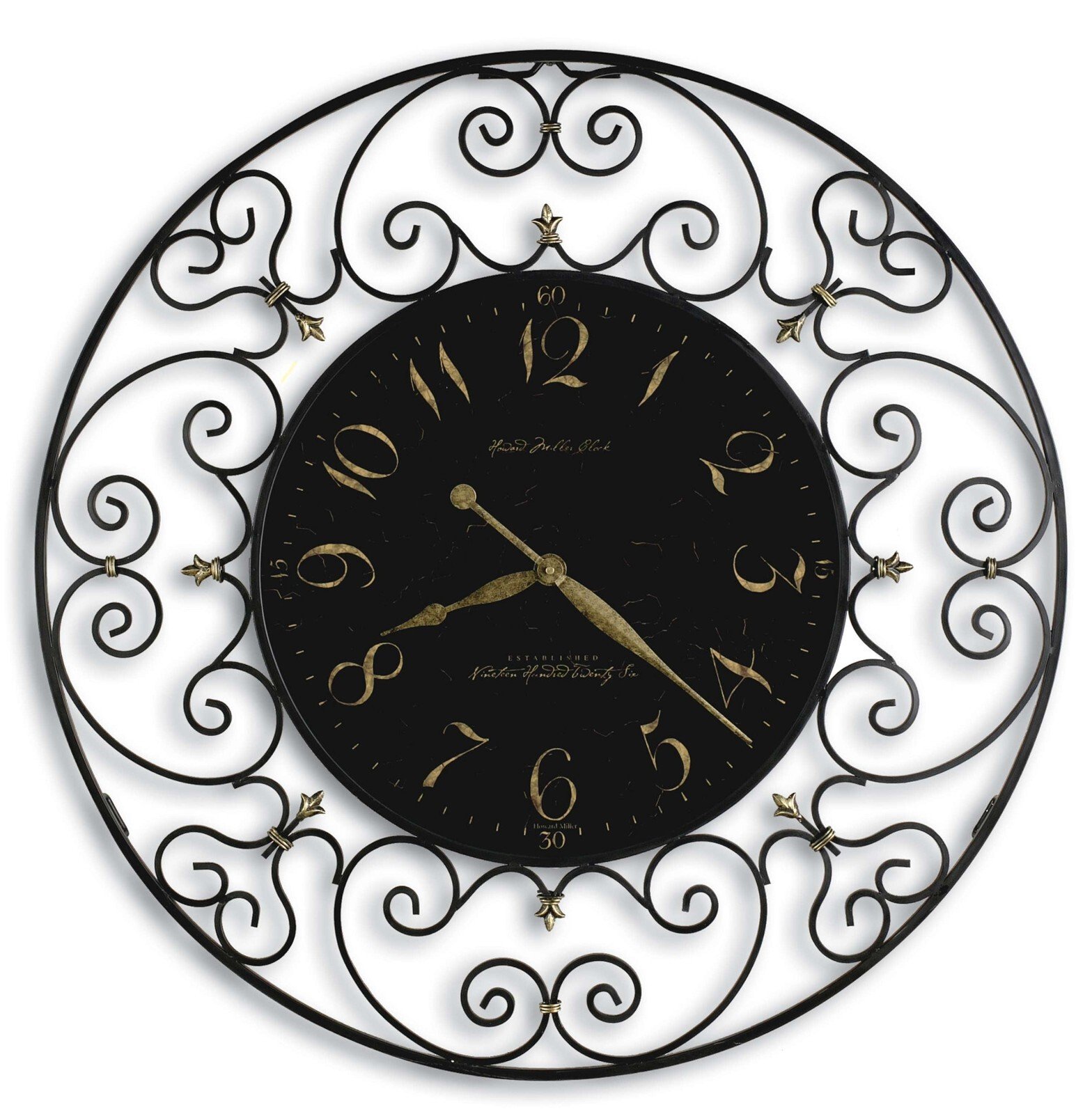 Howard Miller Joline Oversized Gallery Wall Clock 625367 Antique Iron Clock