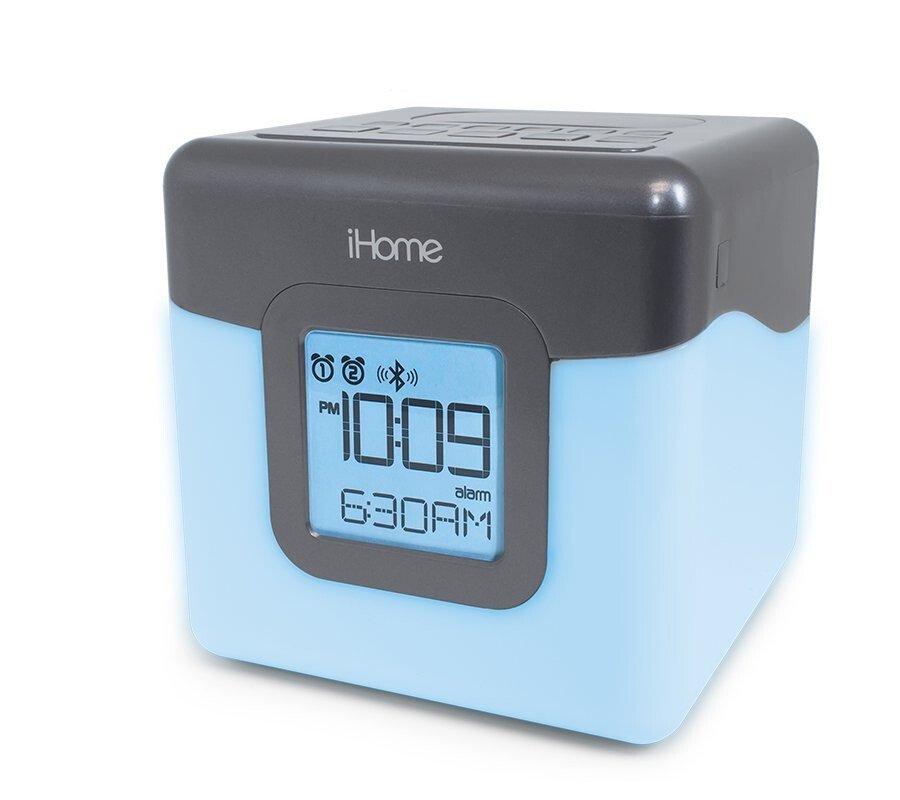 i Home Bluetooth Alarm Clock FM Radio i BT 28 LED Light Color Changing