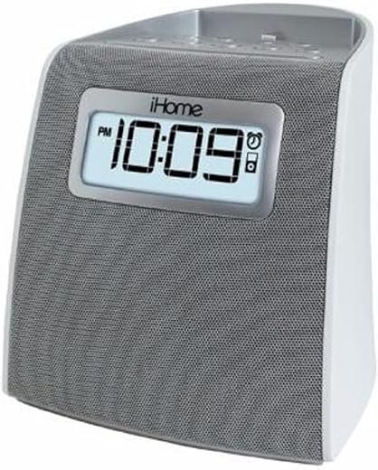 iHome iPL22 Stereo FM Clock Radio with Lightning Dock Charge/Play for iPhone 6 5/5S (Black)