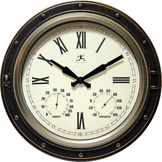 Best Infinity Instruments Silo Indoor Outdoor Wall Clocks