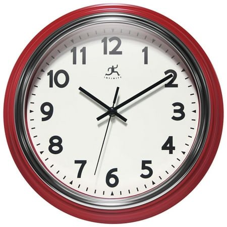 Infinity Instruments Gas Station Classic 12 Wall Clock - Red