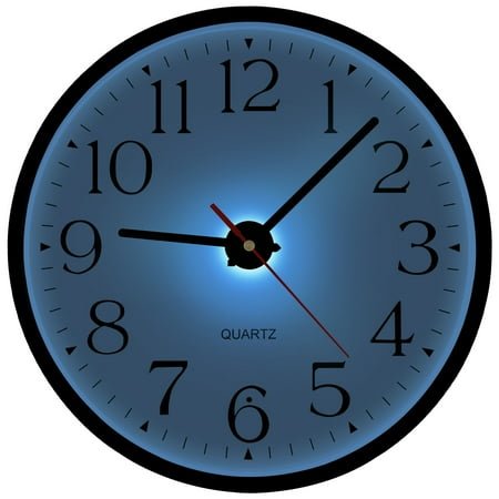 JoFomp Night Light Wall Clocks Battery Operated, 12 Inch Silent LED Light Up Wall Clocks for Living Room Decor, Modern Wall Clock for Bedroom Night Glow, Illuminated Clock with Auto-Dimming/USB Cable
