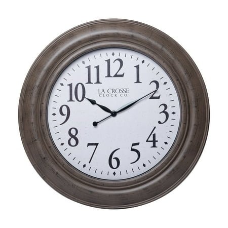 La Crosse Clock 36 Inch Mattison Analog Quartz Wall Clock, 404-4292-INT