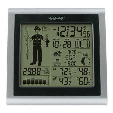 La Crosse Technology Digital Wireless Weather Station with Fisherman Icon, 308-1451