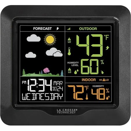 La Crosse Technology S85814 Wireless Color Forecast Station with Barometric Pressure
