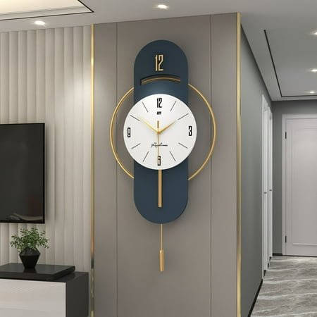Large Silent Modern Decorative Wall Clock for Living Room Non-Ticking Silent luxury Art Dial Home Decor for Bedroom Hotel Porch
