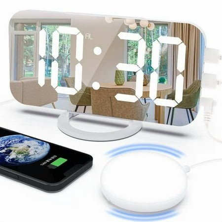 Loud Alarm Clock for Heavy Sleeper Vibrating with Bed Shaker Night Light Snooze