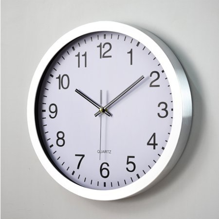 MEIBUTYUP Stainless Steel Hanging Wall Clock Retro Design for Home Decor, and Stylish, 1 Piece