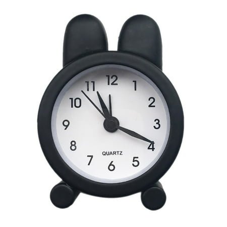Metal Analog Alarm Clock for Bedrooms Very Small Clock Travel Alarm Clock Battery Operated