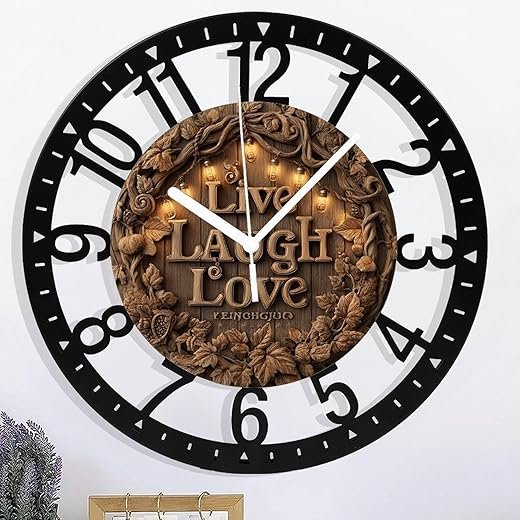 Best Live Laugh Love Metal Wall Clocks