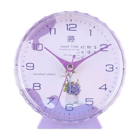 Necvior Noiseless Alarm Clock No Ticking Analog Alarm Clock Battery Operated Clock Decors