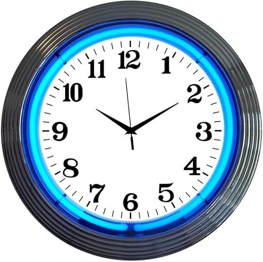 Best Blue Neon Wall Clocks