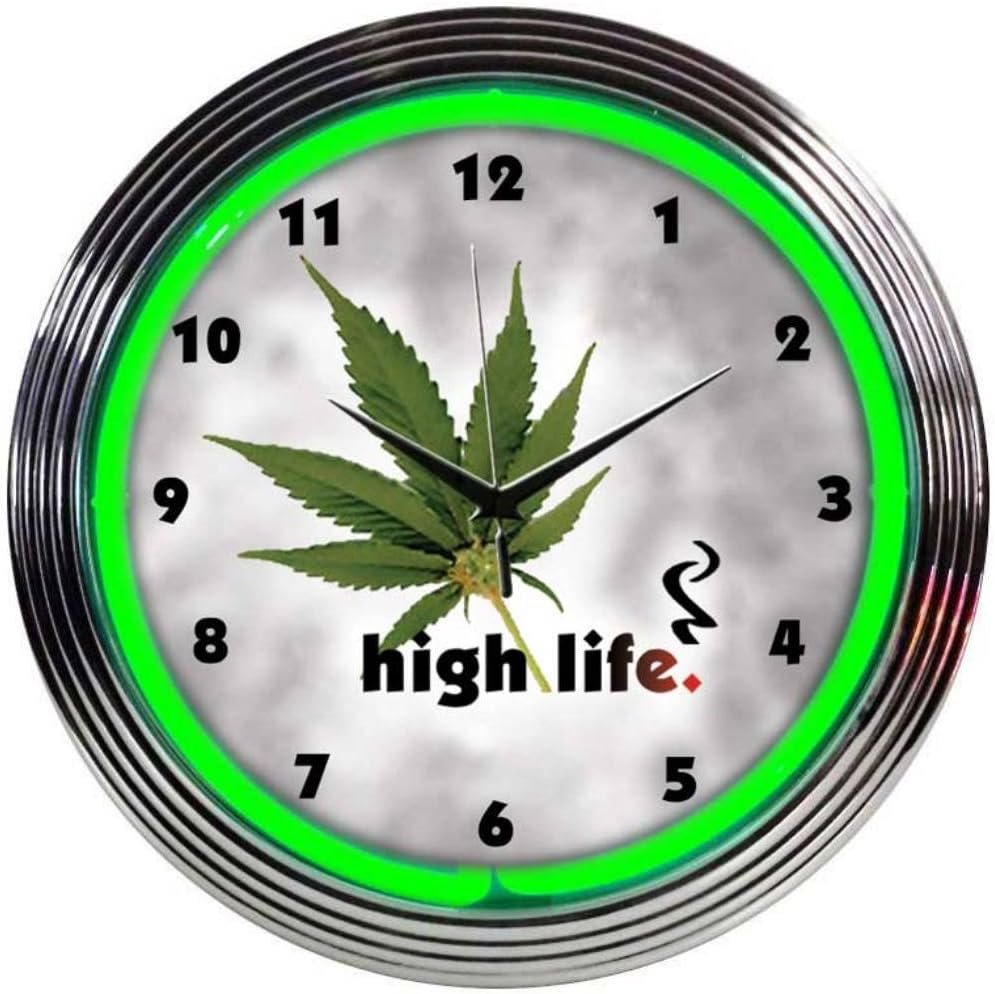 Neonetics High Life Neon Clock