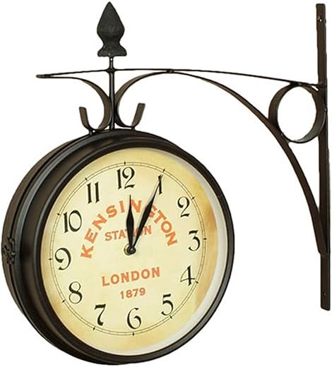 Nostalgic Kensington Station Double Side Clock (Large)