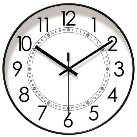 Ogetok Fashion 10 inch Clock ，an Attractive Wall Clock! Silent Sweep Non-Ticking Clock Movement High-Quality Keeps Accurate Time.