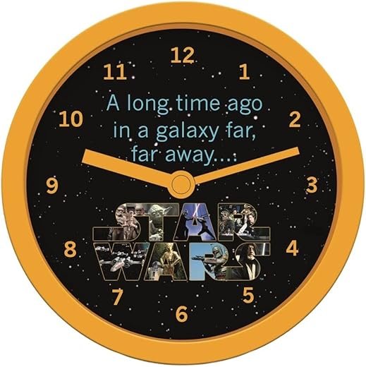 Pyramid International Star Wars Alarm Clock (A Long Time Ago) 12cm Diameter - Official Merchandise