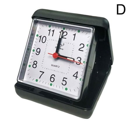 Quartz Travel Alarm Clock with Case - Holiday / Travelling